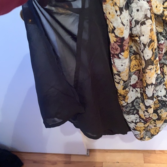 Mango Chiffon Floral Modest Dress 2 - Picture 12 of 16